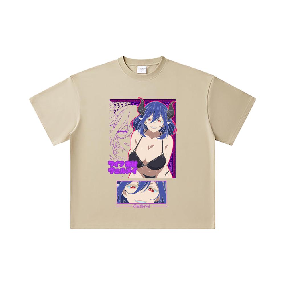 260 GSM Double Yarn 32 Count 100% Cotton Vermeil In Gold V1 Vermeil Waifu Print Unisex Heavy Cotton T Shirt