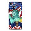 American United States Flag Phone Case For iPhone 17 16 15 Pro Max 11 12 13 14 7 8 Plus SE 2020 X XR XS Cover Soft Black