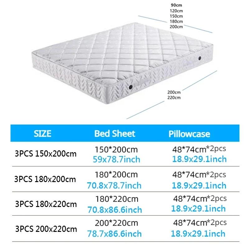 Korean Version Lace Solid Color Bed Skirt Three Piece Set, Skin Friendly Double-layer Bed Cover Non Slip Bed Cover Falda De Cama