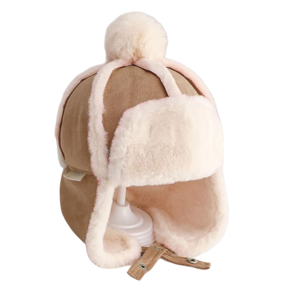 Gruba Ciepła Zimowa Czapka dla Dzieci Nauszniki Czapka Pilota Pluszowa Czapka Bomberka Aktywność na Świeżym Powietrzu Czapka Trapera na Zimną Pogodę