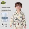 Unisex Kids' Cotton Doodle Print Long Sleeve Shirt