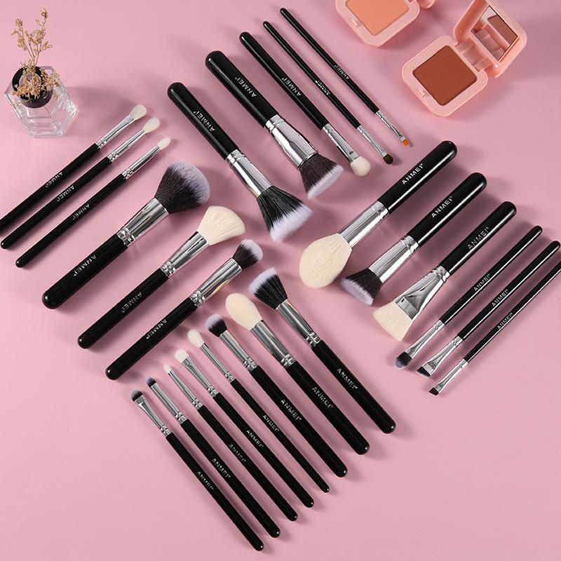 ANMEI 25-Piece Professional Animal Hair Makeup Brush Set