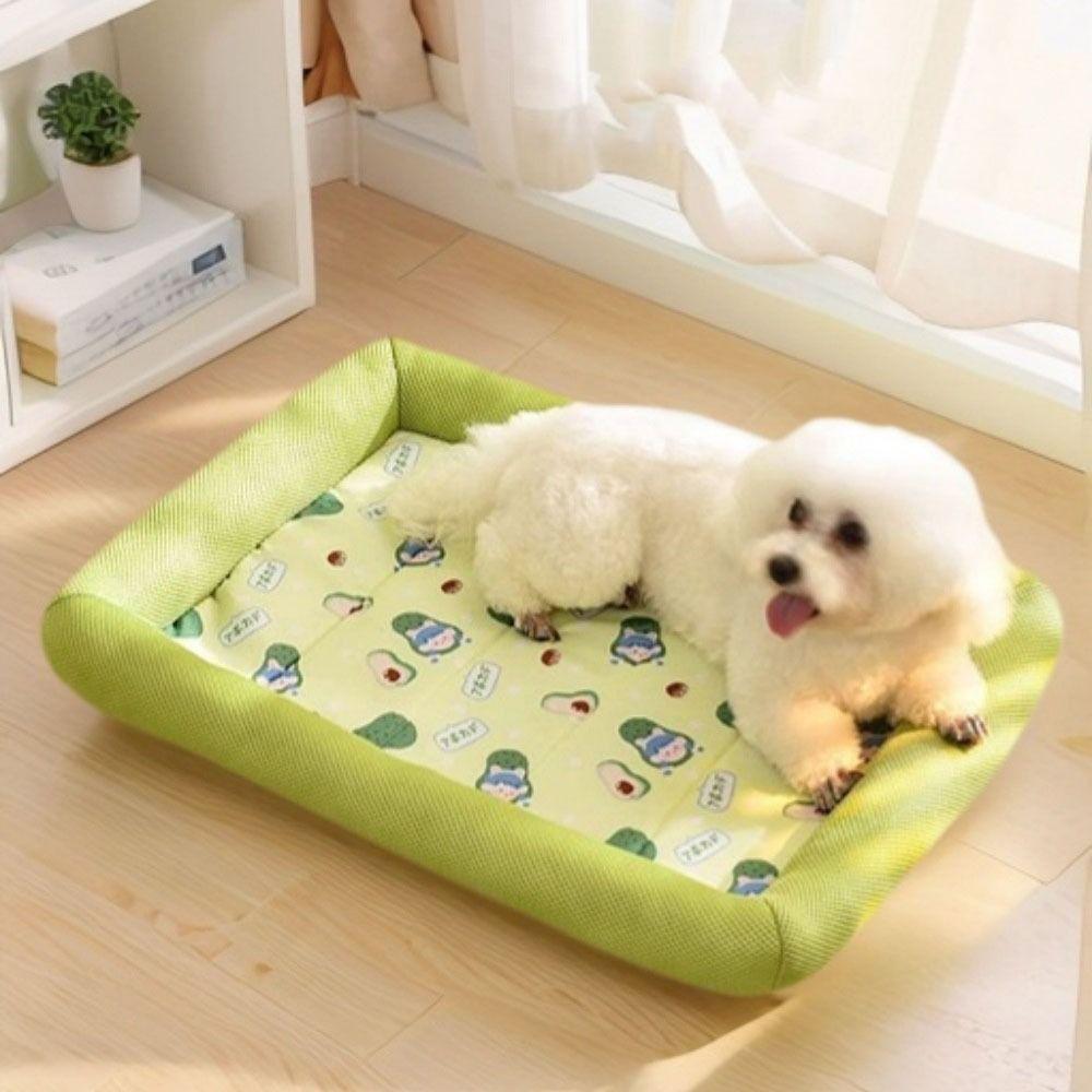 Square Pet Cooling Mat Breathable Dog Cat Beds Pet Supplies Cooling Puppy Bed Home