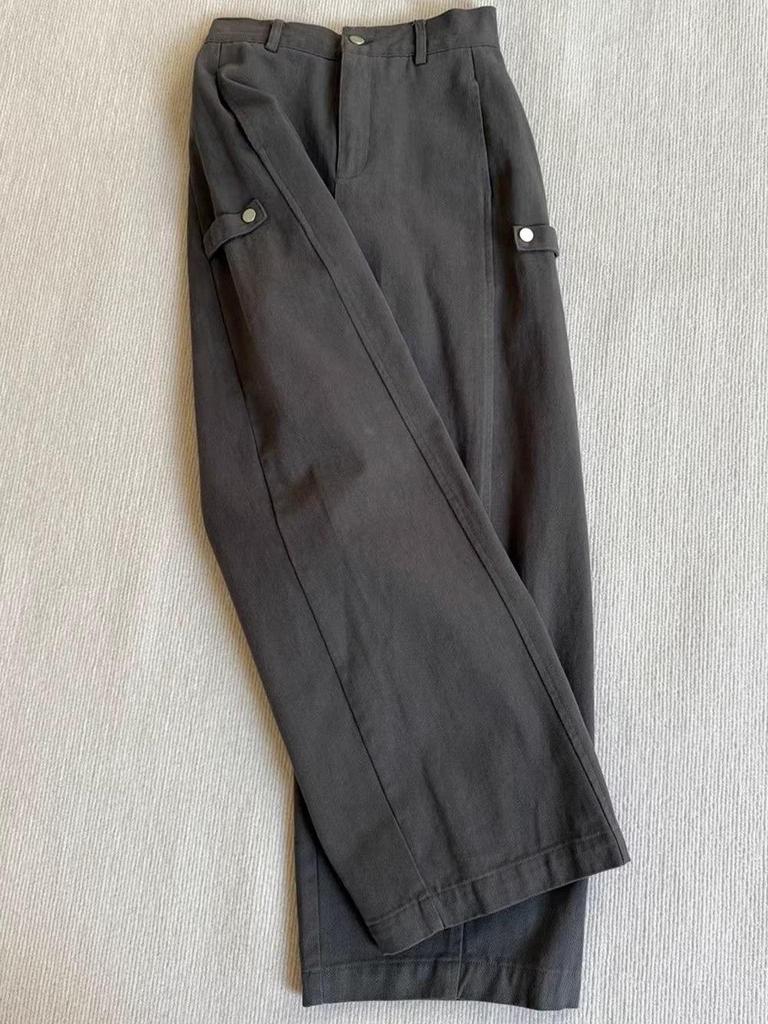 Women's Plus Size High Waist Straight Leg Casual Pants - Spring/Autumn Loose Fit