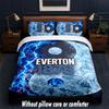 Everton Labdarúgó Design Ágynemű Szett 1 Paplanhuzat + 2 Párnahuzat Puha Légáteresztő Háztartási Ágynemű