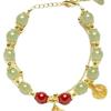 Retro Fortune Jade Bracelet: Ancient Style Lucky Charm for Prosperity and Elegance