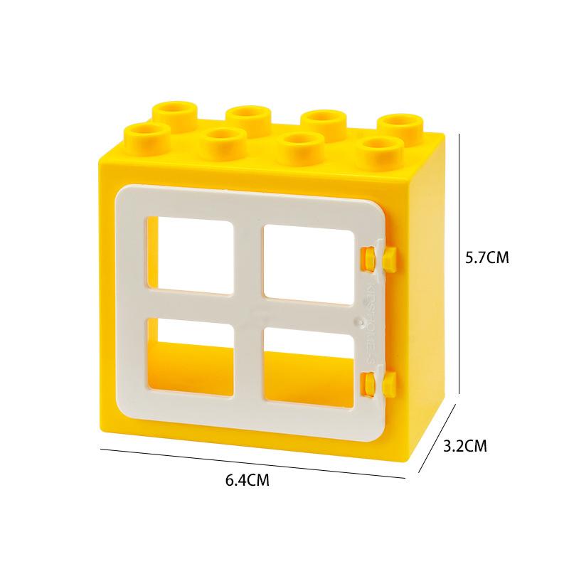 Big Size DIY Building Blocks Window Doors And Household Bulk Parts Model Compatible Large Bricks Toys Accessories Kids Toy Gifts