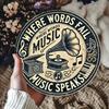 Retro Guitar Metal Tin Sign Vintage Music Wall Art For Bar Home Decor