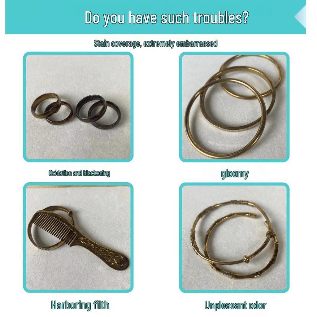 Quick Deoxidation Jewelry Cleaning Solution for Gold and Silver - Household Cleaner