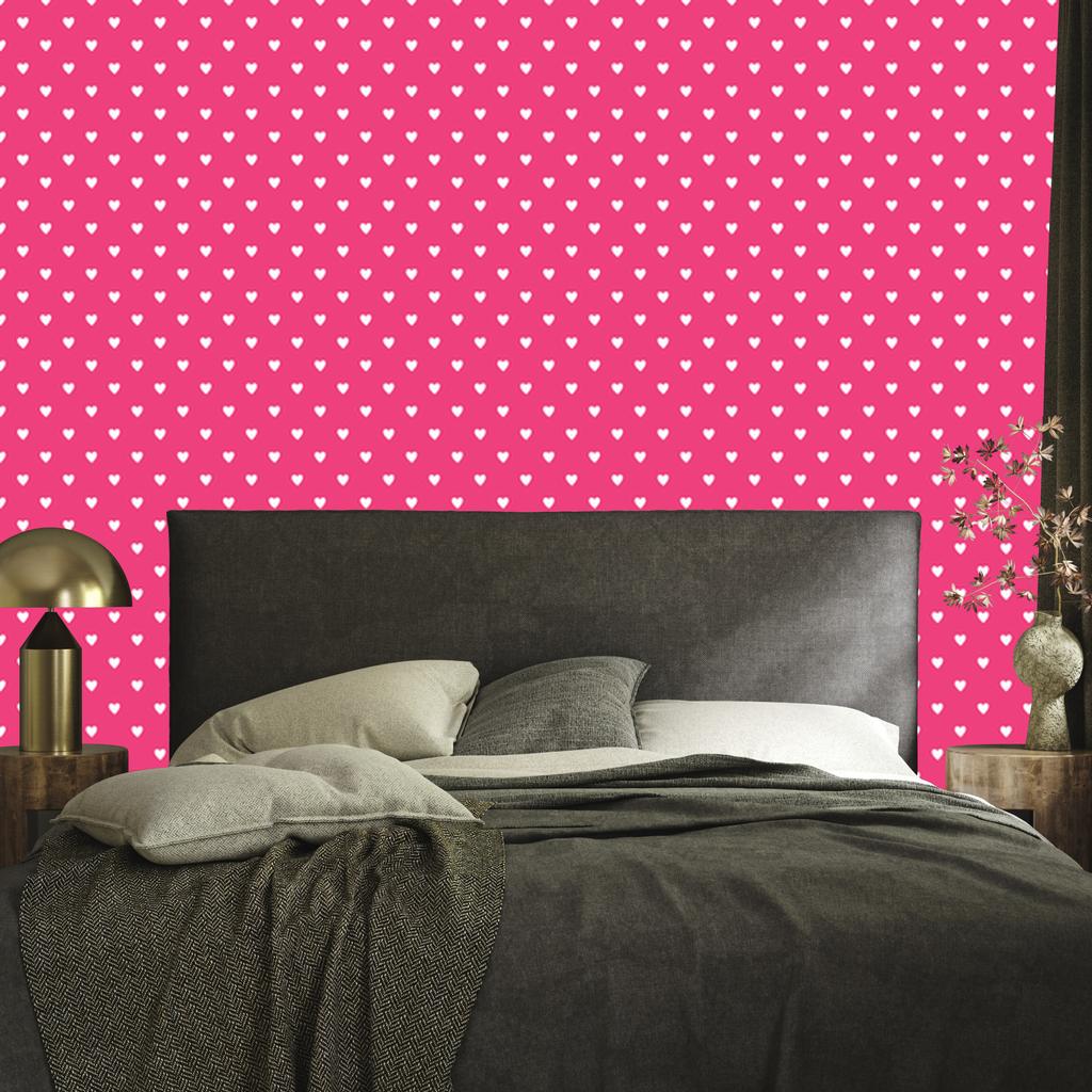 Pink Hearts and Powder Pink Wallpaper 50x1000