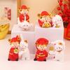 Fortune-Attracting Lucky Cat and God of Wealth Ornaments for Festive Home Décor