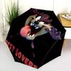 Best Lovers Attitude Tongue Folding Umbrella Suitable For All Seasons Portable Light Umbrella Three Folds