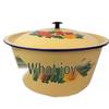 Enamel Lard Storage Jar with Lid for Refrigerator and Chili Oil