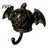 Pumpkin Face Hook Devil Bat Wall Hook, Halloween No-Drill Adhesive for Keys Small Pendant Hanger Bags, Strong Sticky Damage-Free