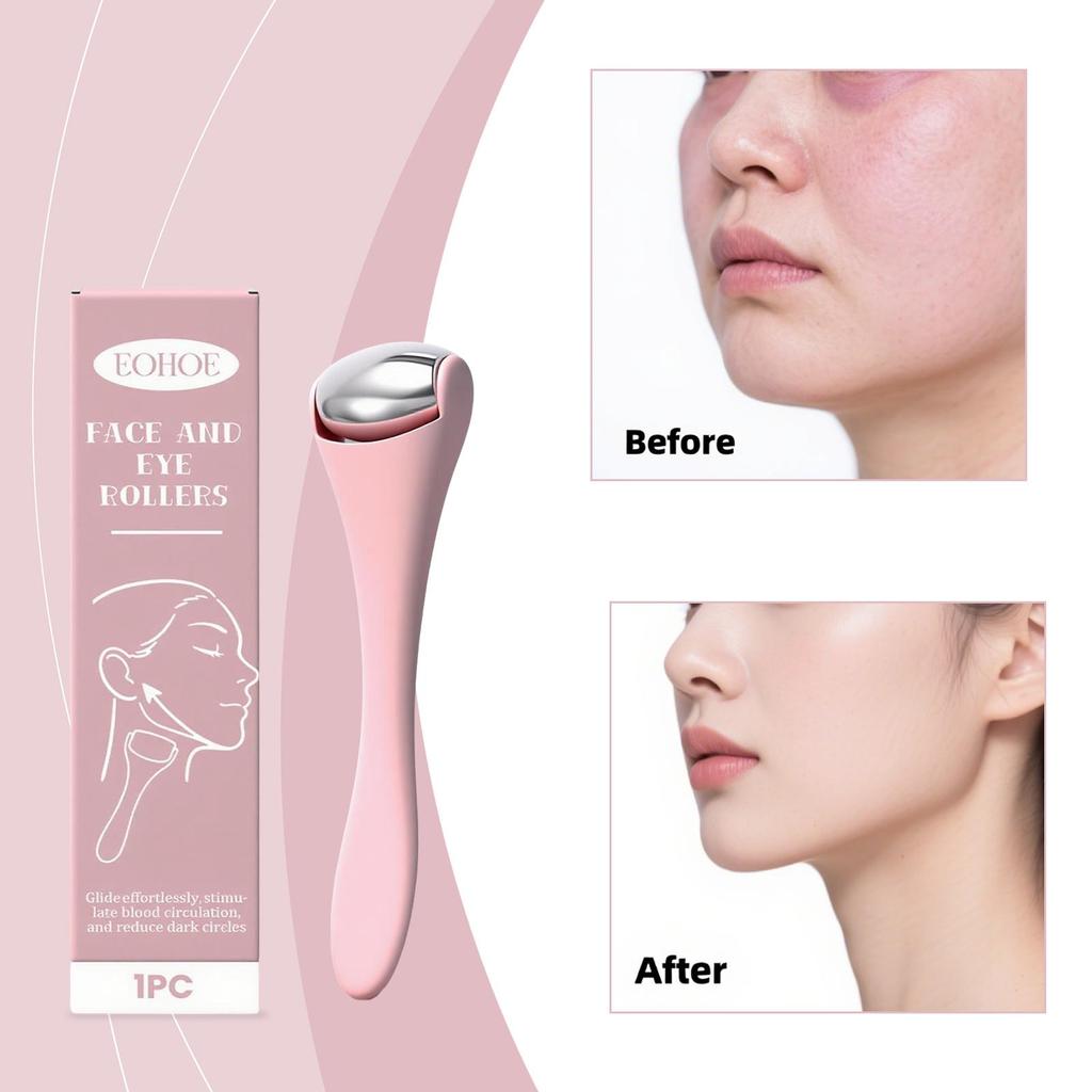 Facial Roller Massager, Portable for Daily Use, Hot & Cold Dual Function, Refines Facial Skin, Facial Care Massager