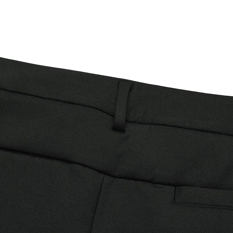 Fila Solid Color Mid-Rise Straight Leg Casual Pants Men Bottoms Black F11M312601F-BK