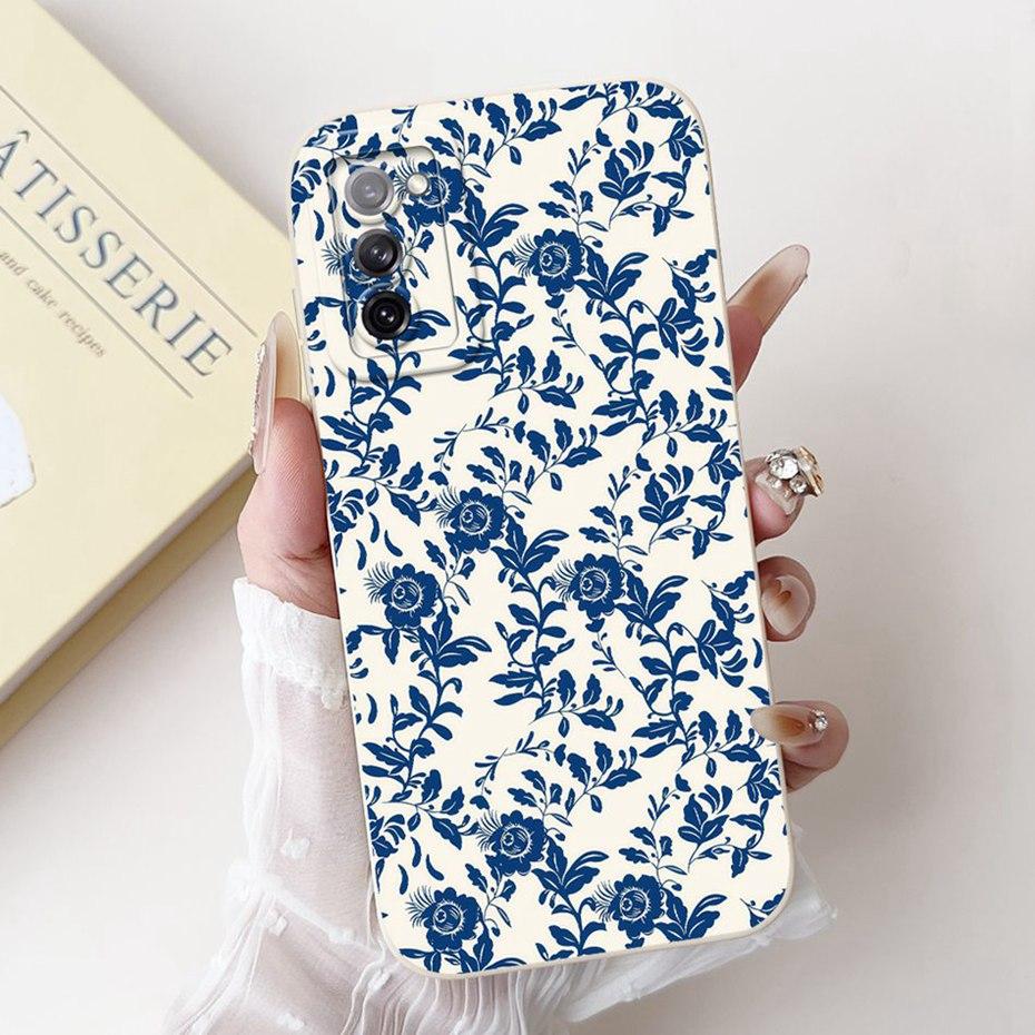 Beautiful Floral Phone Case For Samsung Galaxy S20 FE S20+ Soft Silicone Shockproof Cover For Samsung S20 Plus S20FE 5G Bumpers