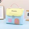 1 Pcs Dopamine Color Cute House Shape Makeup Bag Large Capacity Portable Makeup Storage Bag Cartoon Makeup Handbag