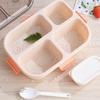 1 Set Reusable Lunch Container Easy to Clean Lunch Box Fresh-Keeping Meal Preservation with Air Vent Bento Organizer