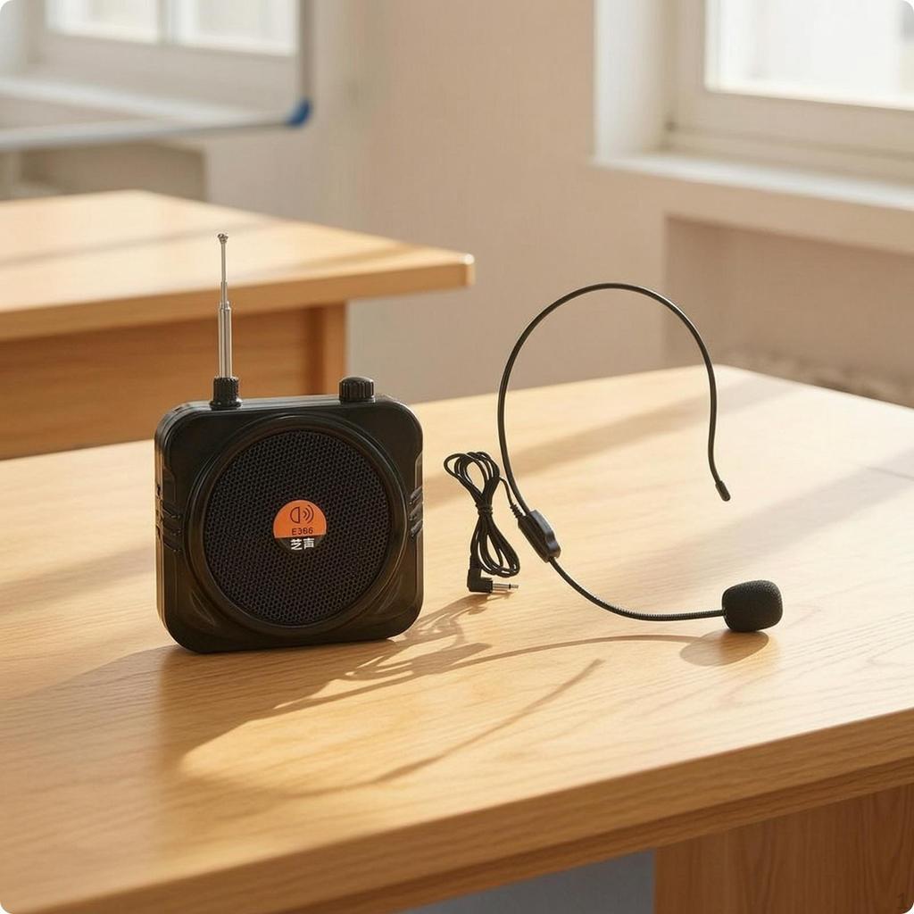 Voice Amplifier with Headset Mic Hands Portable Compact Audio Pickup and Speaker for