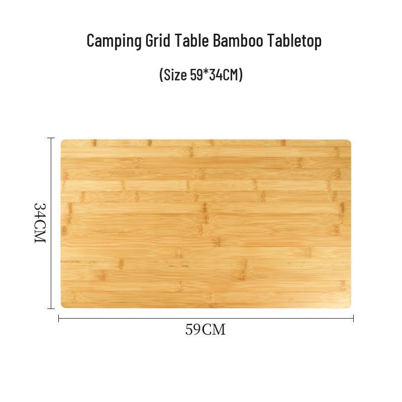 Portable Outdoor Folding Mesh Bamboo Table with Multi-Functional Draining Rack