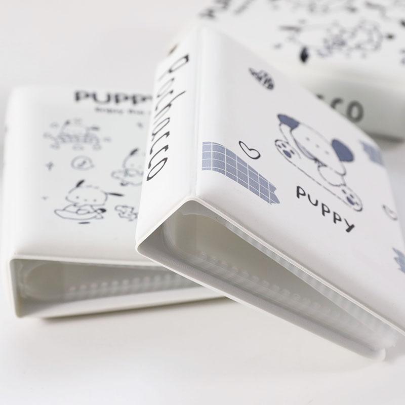 White Puppy Album Clear Pockets Holds 40 Mini Photos Instax Photo Album for Fuji Instax & Name Card 7s 8 25 50s Mini Photo Album