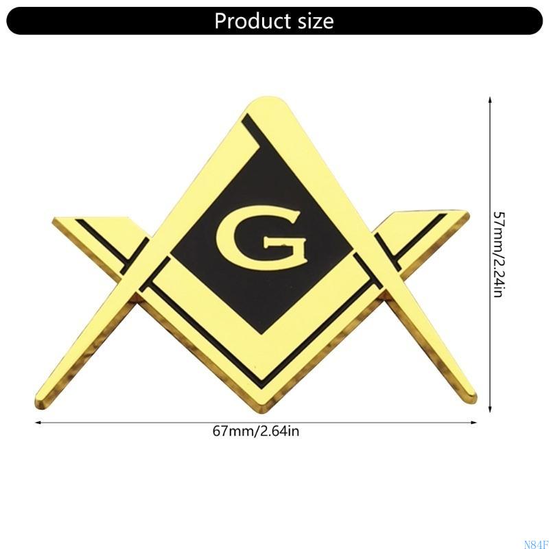Masonic Car Emblems Decal for Auto Truck Motorcycle Car Bikes Easy Installation