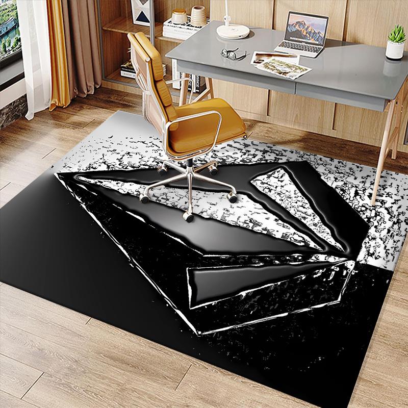 V-VOLCOM LOGO3 Printed Absorbent Washable Carpet, Non-Slip Bathroom Mats, Kitchen Rugs, Yoga Mat,Living Room Entrance, Camping Picnic Rugs