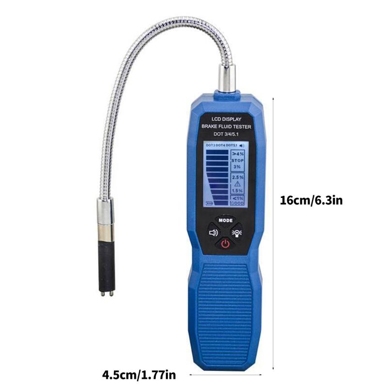 Universal Brake Fluid Detector with Metal Probes for Long Lasting Moisture Detection In Car Motorcycles Easy Operate