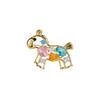 A New High-end Women's Crystal Pony Brooch with A Light Luxury and Niche Design for The Year of The Horse Zodiac Brooch