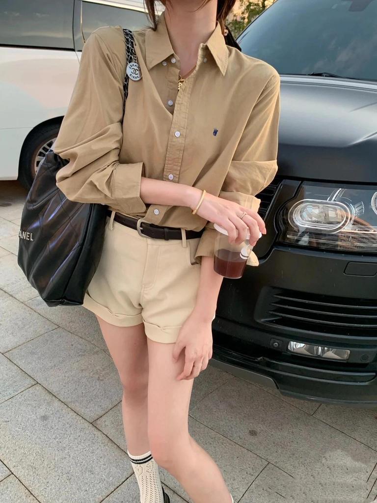 RL Ralph Lauren Small Pony Logo Linen Sun Protection Long Sleeve Polo Shirt - Men's & Women's Spring/Autumn Collection.