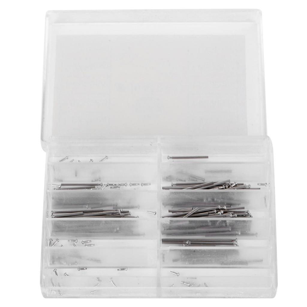 1mm Metal Spring Bar 8mm-26mm Assorted Size Watchband Strap Link Pins for Watchmakers