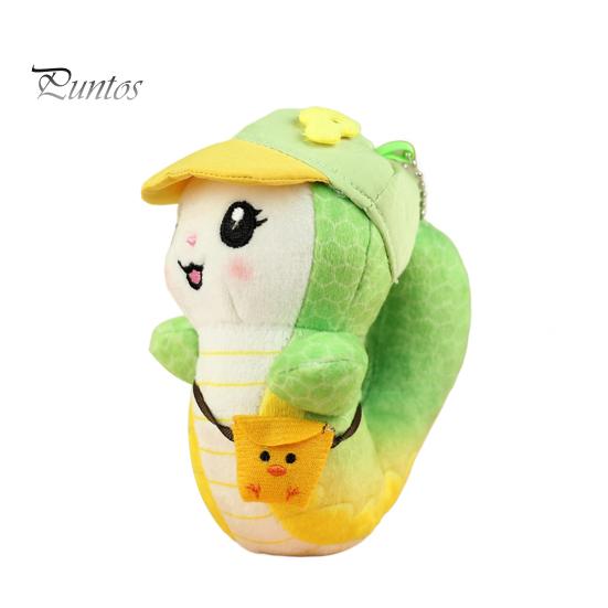 

Мягкая игрушка-подвеска в виде змеи, брелок, симпатичная мягкая игрушка в виде змеи, талисман 2025 года, кукла-талисман для весеннего фестиваля, декор стола, подарок зелёный