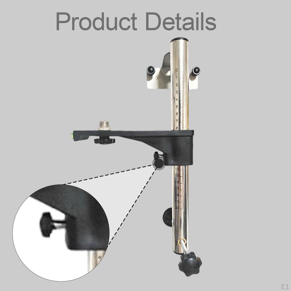 Level Wall Mount Bracket Leveler with Scale 180 Degree Rotation Easy to Install