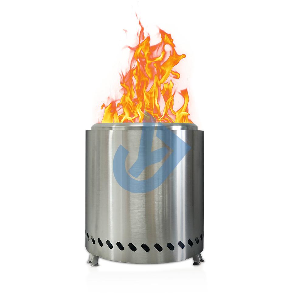 

Наружная походная бездымная переносная печь из нержавеющей стали с горелкой Мини-печь для костра, костровая яма, кострище, оборудование серебряный