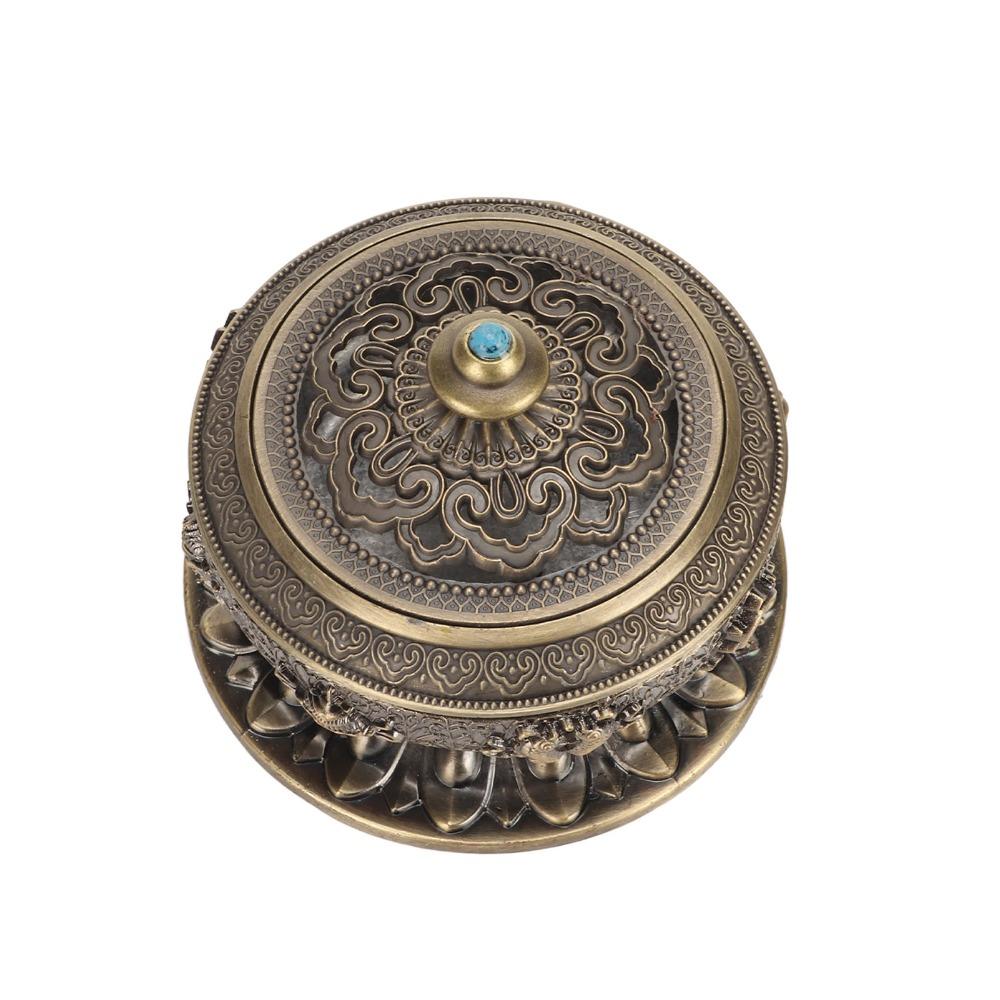2pcs Zinc Alloy Incense Cone Holder Bronze Lotus Incense Bowl Metal Incense Burner For Tea Ceremony