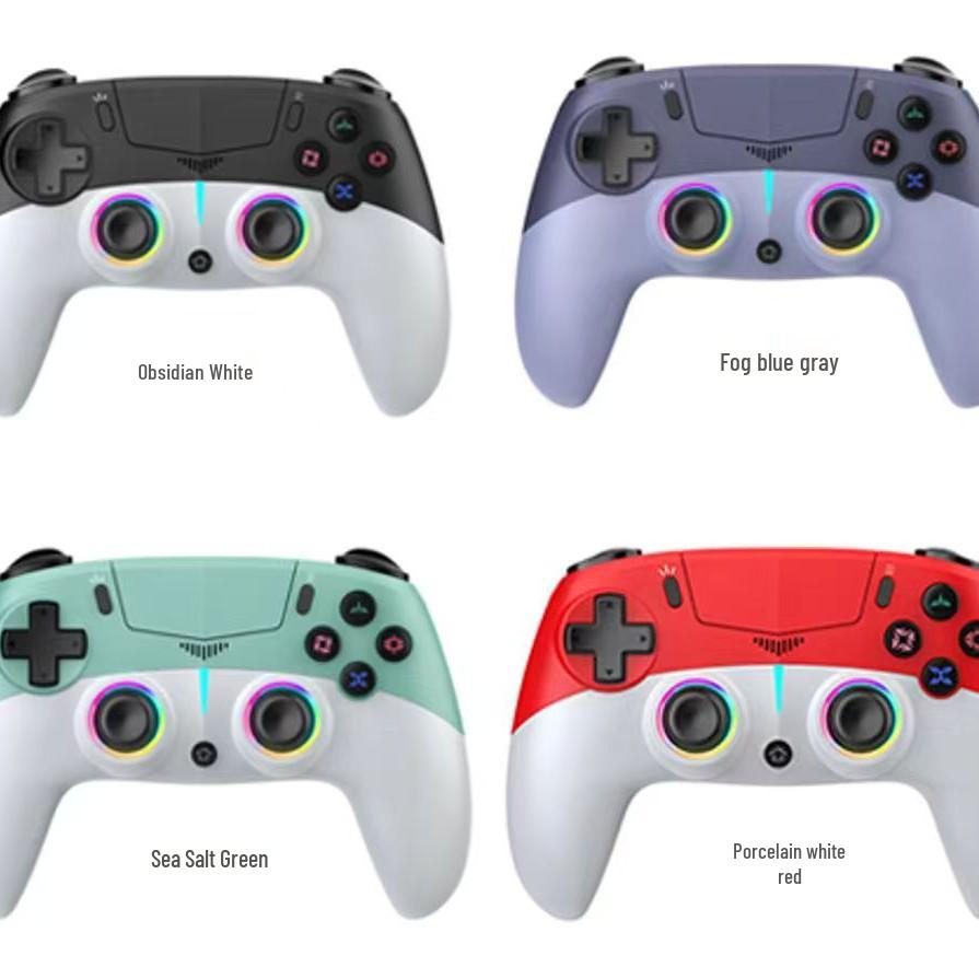 2025 PS5 Bluetooth Game Controller: RGB Lights, Macro Programming, Built-in Microphone