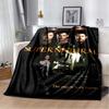 2026 New Supernatural Dean Sam Printed Blanket flannel Sofa Bed Cover for Four Seasons Comfortable Sleep Portable Warm Blanket