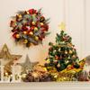 XmasExp 20in Mini Christmas Tree Artificial Small Christmas Tree with Lights,Star Treetop,Ornaments Balls,Bells and Pine Cones DIY Xmas Decorations