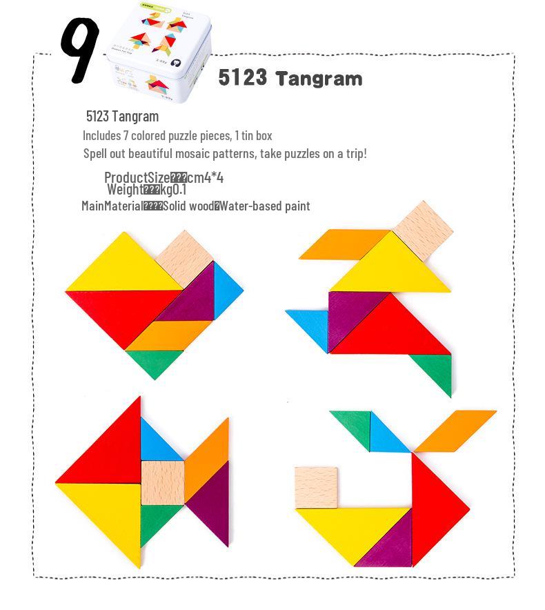 Portable Educational Travel Kit: Kindergarten Building Blocks & Magic Cube Puzzle Toy