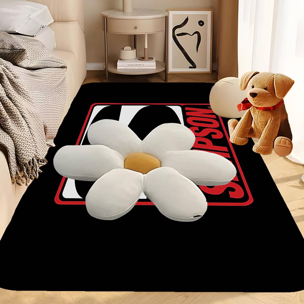 Motorcycle S-Simsons Floor Mat Rectangle Anti-slip Home Soft Badmat Front Door Indoor Outdoor Mat Hotel Decor Mat