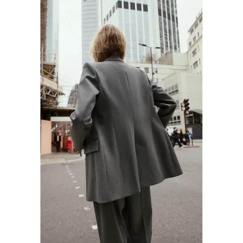 Za Autumn New Women clothes 2025 Western Style Fashion Double Placket Blazers Trousers 8843531 8853531