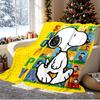 Snoopy Pattern Blanket for Home Decoration, Bed, Sofa, Car Travel, Camping, Suitable for All Seasons, Birthday Christmas Gift