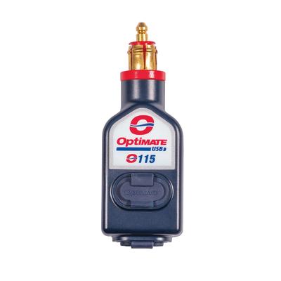 TecMATE OptiMATE 3300mA Charger 2 USB Can Be Used with 12V Batteries and Lithium Iron Phosphate with Battery Protection [Official] DIN-USB O115.