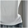 Fake Two-Piece Sleeveless Tank Top Casual Slim Fit Button Decor Summer Top Versatile Breathable Soft Material Flattering Slim Women Top