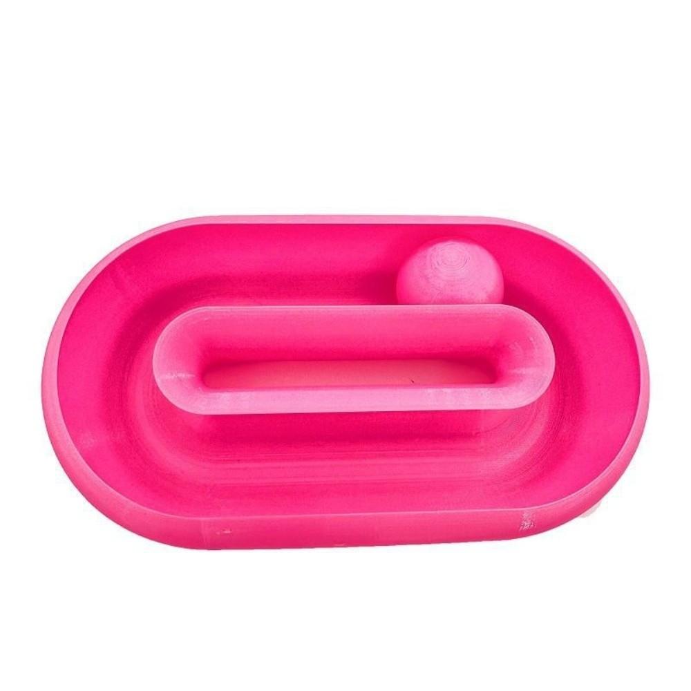 Intelligence Stimulation Cat Track Ball Toy Track Tunnel Pet Orbital Ball Cat Slide Ball Training розовый