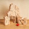 Customizable 3D Wooden Bear Art Decor Laser-Cut Handcrafted Warm Sentimental Gift for Mom Family Friends This Christmas