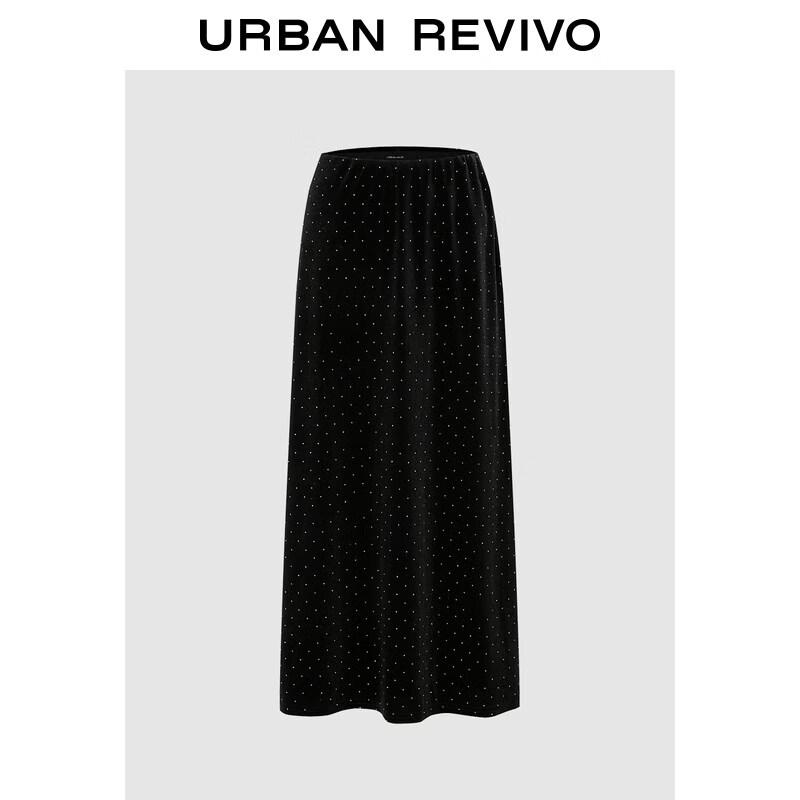 UR2026 Sequin High-Waist A-Line Skirt XS