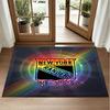 New York Rangers Design Crystal Velvet Rug Soft Decorative Mat for Bedroom Entrance