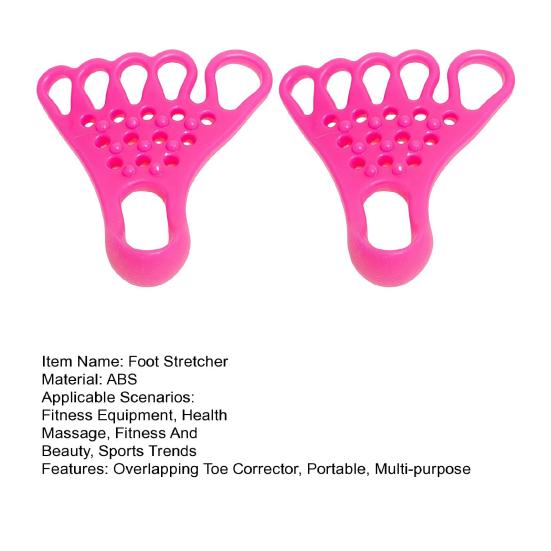 Yousheng 1 Pair Toe Separator Feet Stretching Equipment Bunion Valgus Hammertoe Overlapping Toe Corrector Foot Pain Relief Stretcher Massager Tools